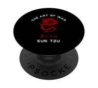 L'arte della guerra Sun Tzu drago rosso cinese tradizionale PopSockets PopGrip Adesivo