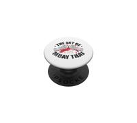 L'arte della Muay Thai Potente Precisione PopSockets PopGrip Adesivo