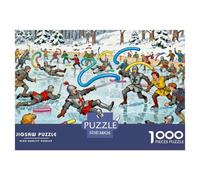 L'arte della spada del cavaliere Puzzle in Legno Impermeabile DIY Puzzles Da 1000 Pezzi Per Adulti Divertenti Giochi Di Impegnativi