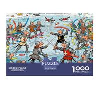L'arte della spada del cavaliere Puzzle in Legno Impermeabile Puzzles Da 1000 Pezzi Regali Per Adulti Impossibili Giochi Educativi