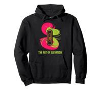 L'Arte dell'elevazione Neon Swirl Design Felpa con Cappuccio