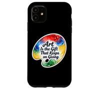L'arte è il presente che continua a dare artista insegnante amante Custodia per iPhone 11