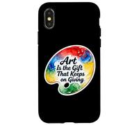 L'arte è il presente che continua a dare artista insegnante amante Custodia per iPhone X/XS
