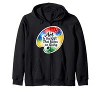 L'Arte è Il Presente Che Continua a Dare Artista Insegnante Amante Felpa con Cappuccio