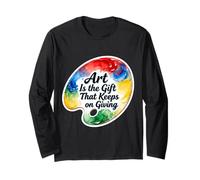 L'Arte è Il Presente Che Continua a Dare Artista Insegnante Amante Maglia a Manica