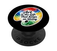 L'arte è il presente che continua a dare artista insegnante amante PopSockets PopGrip Adesivo