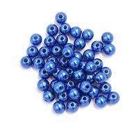 L'artigianato imita le perle, Perle acriliche finte for la creazione di gioielli e artigianato, 4 mm, multicolore, confezione da 300 pezzi(Blue)