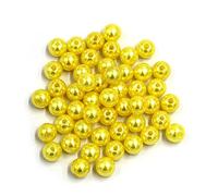L'artigianato imita le perle, Perle acriliche finte for la creazione di gioielli e artigianato, 4 mm, multicolore, confezione da 300 pezzi(Yellow)