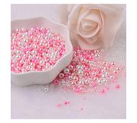 L'artigianato imita le perle, Perline di plastica ABS imitazione perla senza foro multicolore 1,5-8 mm for creazione di gioielli fai da te, confezione da 700(1 UK,Mix 1.5 5mm 500)