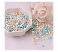 L'artigianato imita le perle, Perline di plastica ABS imitazione perla senza foro multicolore 1,5-8 mm for creazione di gioielli fai da te, confezione da 700(6,Mix 1.5 5mm 500)