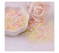 L'artigianato imita le perle, Perline di plastica ABS imitazione perla senza foro multicolore 1,5-8 mm for creazione di gioielli fai da te, confezione da 700(5,Mix 1.5 5mm 500)