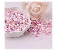 L'artigianato imita le perle, Perline di plastica ABS imitazione perla senza foro multicolore 1,5-8 mm for creazione di gioielli fai da te, confezione da 700(3,Mix 3 8mm 200)