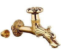 L'Artistica 77432-15 Rubinetto per Fontane Ottone, Tipo Volano con Rosone, Attacco 1/2 Pollici