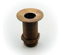 L'ARTISTICA F.LLI PERINCIOLI | Piletta da 2" Bronzata, Piletta in Ottone Senza Tappo per Fontane da Esterno, 102x84mm