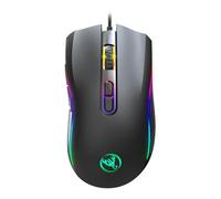 LARUISEE Gamings Mouse Cord 3200DPI Programmabile Luce Respirazione Ergonomia Gioco USB Mouse Computer RGB Gamers Desktop Laptop PC 3200DPI