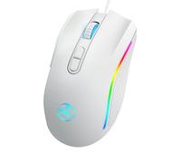 LARUISEE Gamings Mouse Cord 3200DPI Programmabile Luce Respirazione Ergonomia Gioco USB Mouse Computer RGB Gamers Desktop Laptop PC 3200DPI