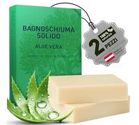 larum sports Bagnoschiuma solido naturale, Aloe Vera, 2x 85g