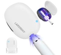 LARXREHY Custodia per spazzolino da denti, con supporto, ricaricabile e portatile, da viaggio, per la casa, si adatta a qualsiasi testina manuale o elettrica (bianco)