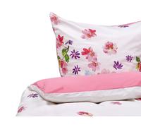 LARYNHILL Set Copripiumino Raso di Cotone Rosa 135x200 cm