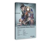 Las Leyendas Nunca Mueren Latin Trap Rapper Anuel AA Room Deco Fan Gift Music Album Cover Poster su Tela Poster Decorazione da Parete Stampa Dipinti per Soggiorno Camera da Letto Decorazione 20,3 x