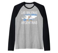 Las Malvinas Son Argentinas per Le Isole Argentine Malvinas Maglia con Maniche Raglan