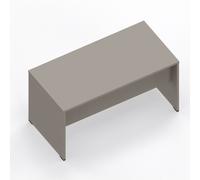 LAS - Scrivania Oxi con piano e gambe in legno profondità 70 cm - Colore Stone Grey - Lunghezza scrivania: 140 cm, Allungo scrivania: No allungo