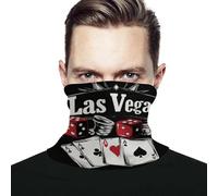 Las Vega Nevada Dices Cards Uomo Donna Sciarpa A Tubo Elastico Decorazione Facciale Antivento Sciarpa al Collo per Adulto Donna Arrampicata