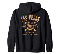 Las Vegas Nevada USA Estd 1905 Teschio Souvenir Design Felpa con Cappuccio
