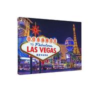 Las Vegas Night City Quadro senza cornice 20x30 (orizzontale) Casa Soggiorno Tela Decorazione Della Parete Pittura