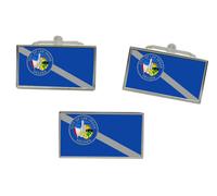 Las Vegas NV (USA) Set Gemelli Gemelli e Fermacravatta GBP Con Scatola