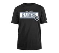 LAS VEGAS RAIDERS New Era Maglietta Unisex NFL Regular ad Alta densità con Stampa Serigrafica Frontale T-Shirt Originale a Colori della Squadra