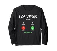 Las Vegas Sta chiamando e Devo Andare in Viaggio in Nevada Maglia a Manica