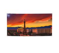 Las Vegas - Striscioni per feste al tramonto per adulti, personalizzabili, per feste di compleanno, matrimoni, feste