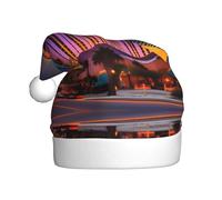 Las Vegas Sunset 1 cappello di Babbo Natale Beanie Hat Natale partito cappello cappello lavorato a maglia cappello per adulti donne e uomini