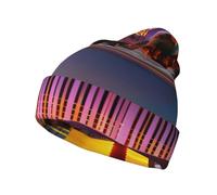Las Vegas Sunset 1 Print Berretto altamente elastico elegante lavorato a maglia berretto caldo inverno cappelli morbidi unisex berretti neri
