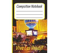 Las Vegas Themed Notebook: Ruled Composition Notes for Writing, Logging & Practice (6x9) inches