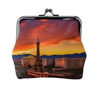 Las Vegas Tramonto Stampa Squisito Bacio Blocco Portafoglio Compatto Versatile Donne Portamonete Piccolo Sacchetto Della Cerniera