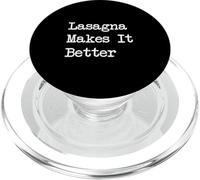 Lasagna rende migliore Lasagne divertenti Scrittura a scrivere minimalista PopSockets PopGrip per MagSafe