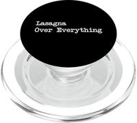 Lasagne su tutto Divertente Lasagna Minimalista Scrittura PopSockets PopGrip per MagSafe