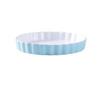 Lasagne Teglia for pizza Forno domestico in ceramica Forno a microonde Piastra speciale Stampo for torta Resistente alle alte temperature Piatto di riso for formaggio per microonde(Blue,10inches)