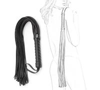 LaSaMee 2 Borchie in Pelle Frusta Da Equitazione Sportiva, Frusta Da Allenamento-H