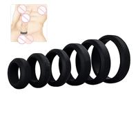 LaSaMee 6 Anelli in Silicone Ad Alta Elasticità, Anello Per Massaggio-H