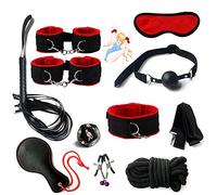 LaSaMee Set Durevole in Nylon Rosso Da 10 Pezzi Con Racchetta Sportiva-Q