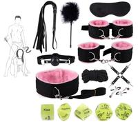 LaSaMee Strumenti Per Lo Yoga 15 in 1 Set Di Nylon Rosa-Q
