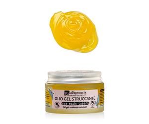 laSaponaria Gel olio detergente e struccante (50 ml) - rimuove anche il trucco waterproof