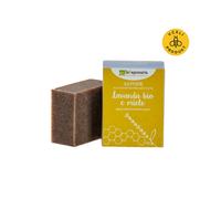 laSaponaria Sapone solido all'olio d'oliva BIO - miele e lavanda (100 g) - adatto per corpo e viso