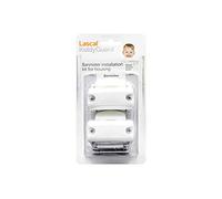 Lascal KiddyGuard Avant/Accent/Assure Staffe per rete e cancelletto per bambini, Morsetti per ringhiere rotonde o angolari fino a 50 mm, Set morsetti da 2, bianco