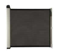 Lascal KiddyGuard Avant, Rete scale e porte, Rete protettiva per bambini estraibile da contenitore in alluminio, Rete anticaduta bambini fino a 120cm di larghezza, nero