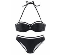 LASCANA Bikini nero / bianco Donna LASCANA XSxE