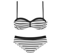 LASCANA Bikini nero / bianco Donna LASCANA XSxE